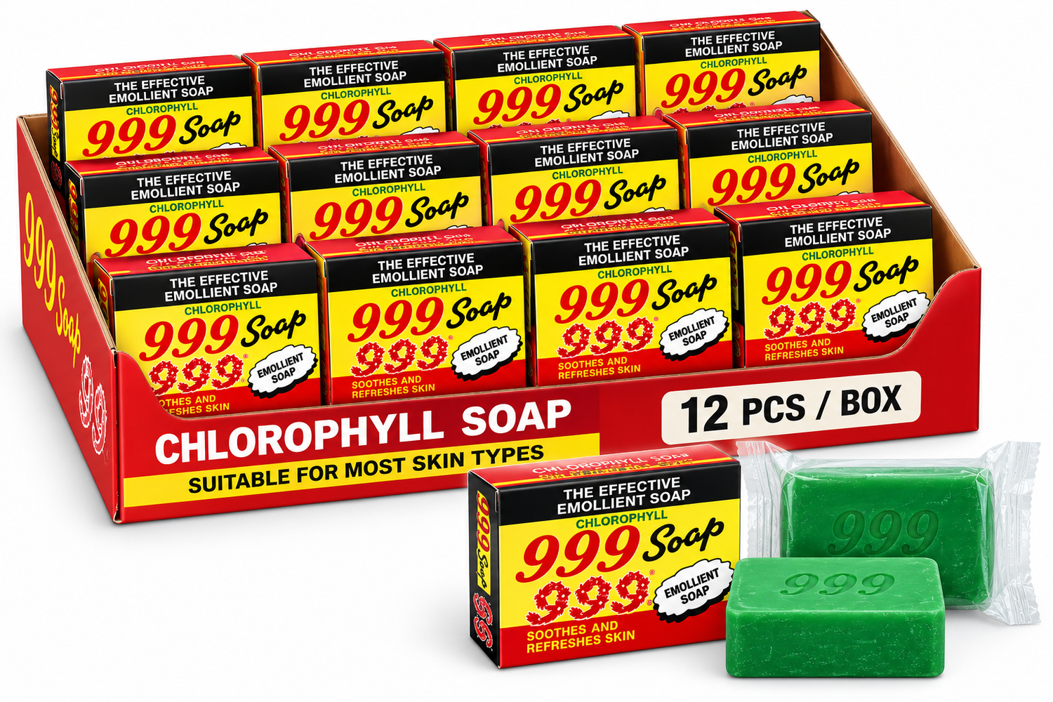 999 Laundry Bar Soap 90G X 12 Bars (1 Pack)