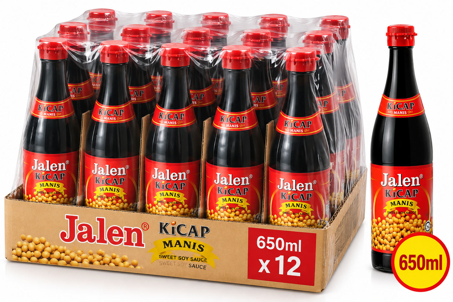 Jalen Kicap Manis Sweet Soy Sauce 650ML ( 1 Bottle)