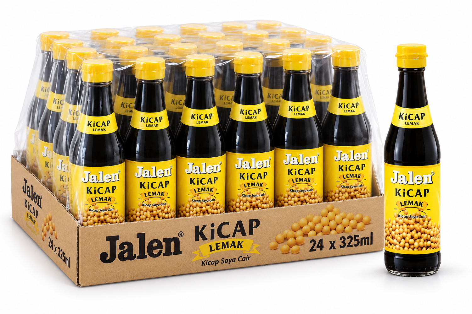 Jalen Kicap Lemak Soy Sauce 325ML – Yellow