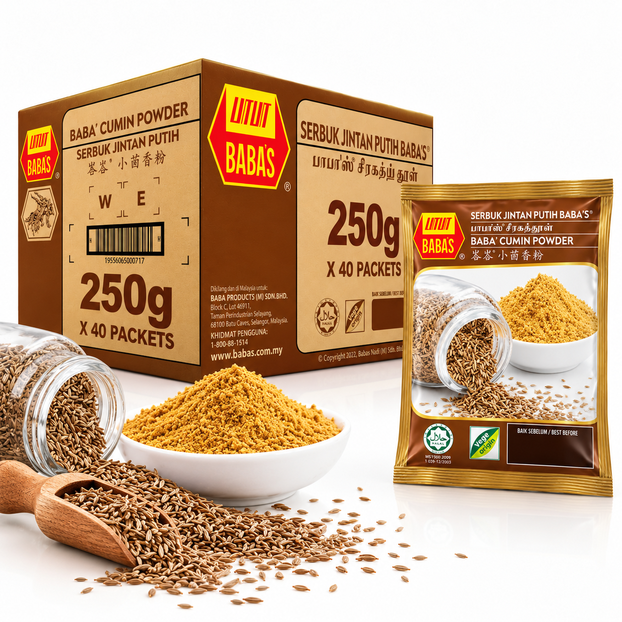 BABA'S Jintan Putih (Cumin Powder) 250G