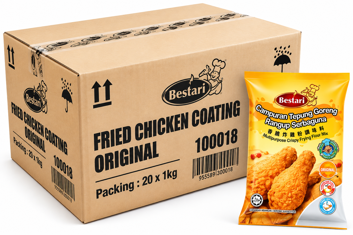 Bestari Original Crispy Fried Chicken Coating Flour 1KG