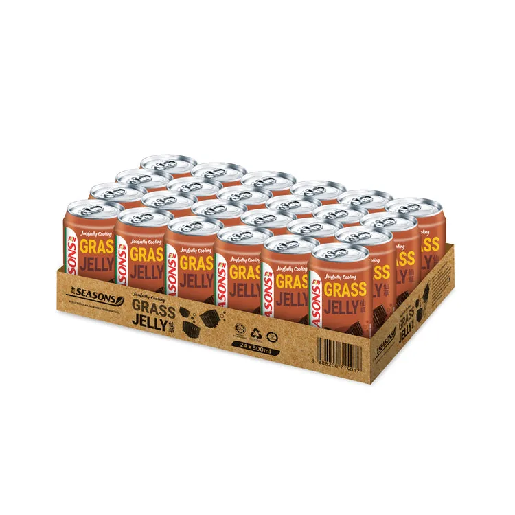 SEASONS Grass Jelly (Cincau) Drink 300ML X 24 Cans (1 Carton)