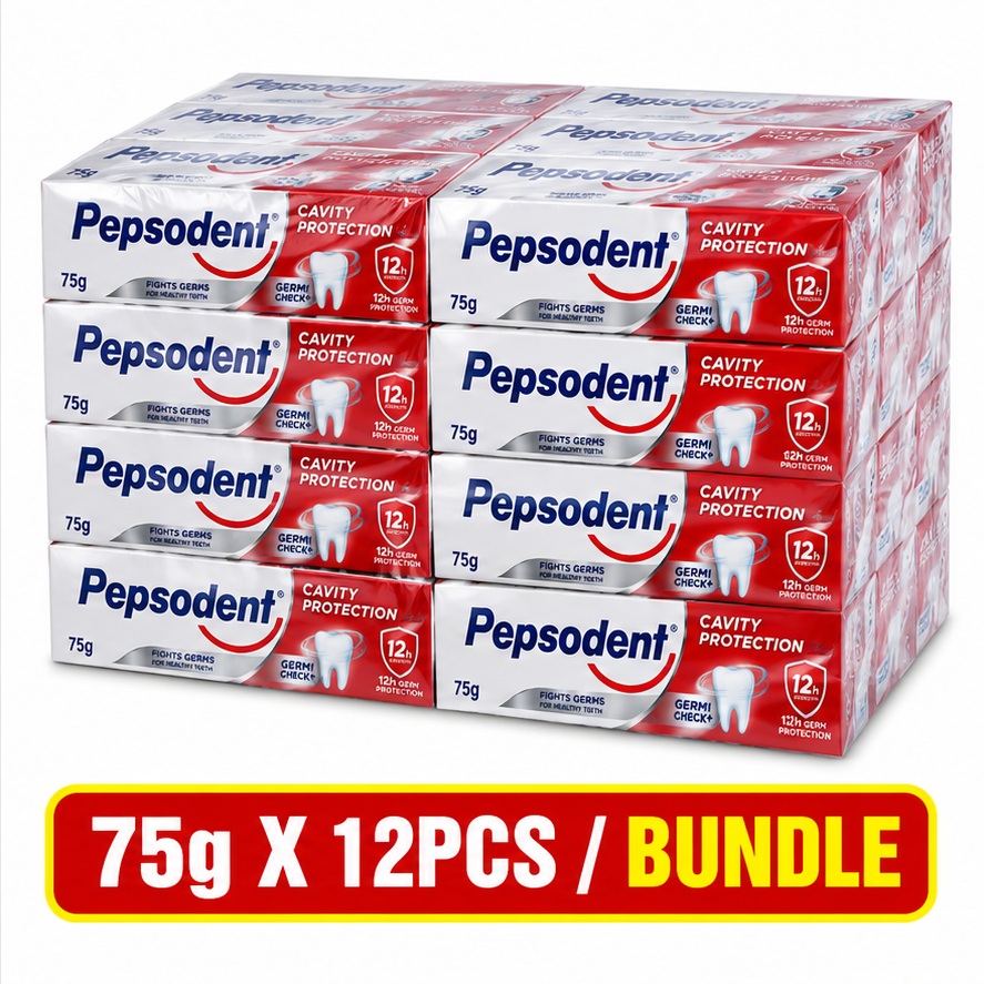 Pepsodent Toothpaste 75G X 12 Tubes (1 Bundle)